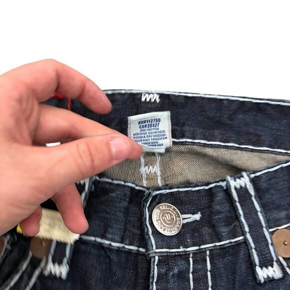 Vintage 2004-2008 True Religion Jeans Size 33 BILLY SUPER T - Picture 6 of 12